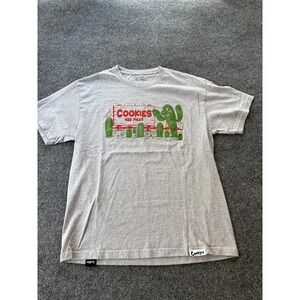 Cookies Shirt Mens Large Gray 420 Miles Cactus Billboard Graphic Tee Cookies SF